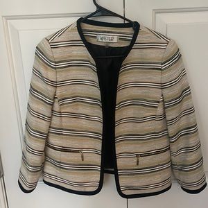 Kasper Tweed striped blazer